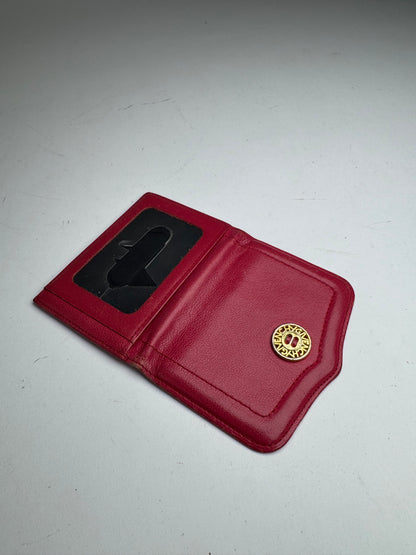 Vintage Givenchy Leather Card Holder Red