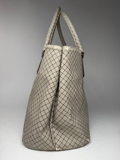Vintage Bottega Veneta Andiamo Shopper Grey Brown