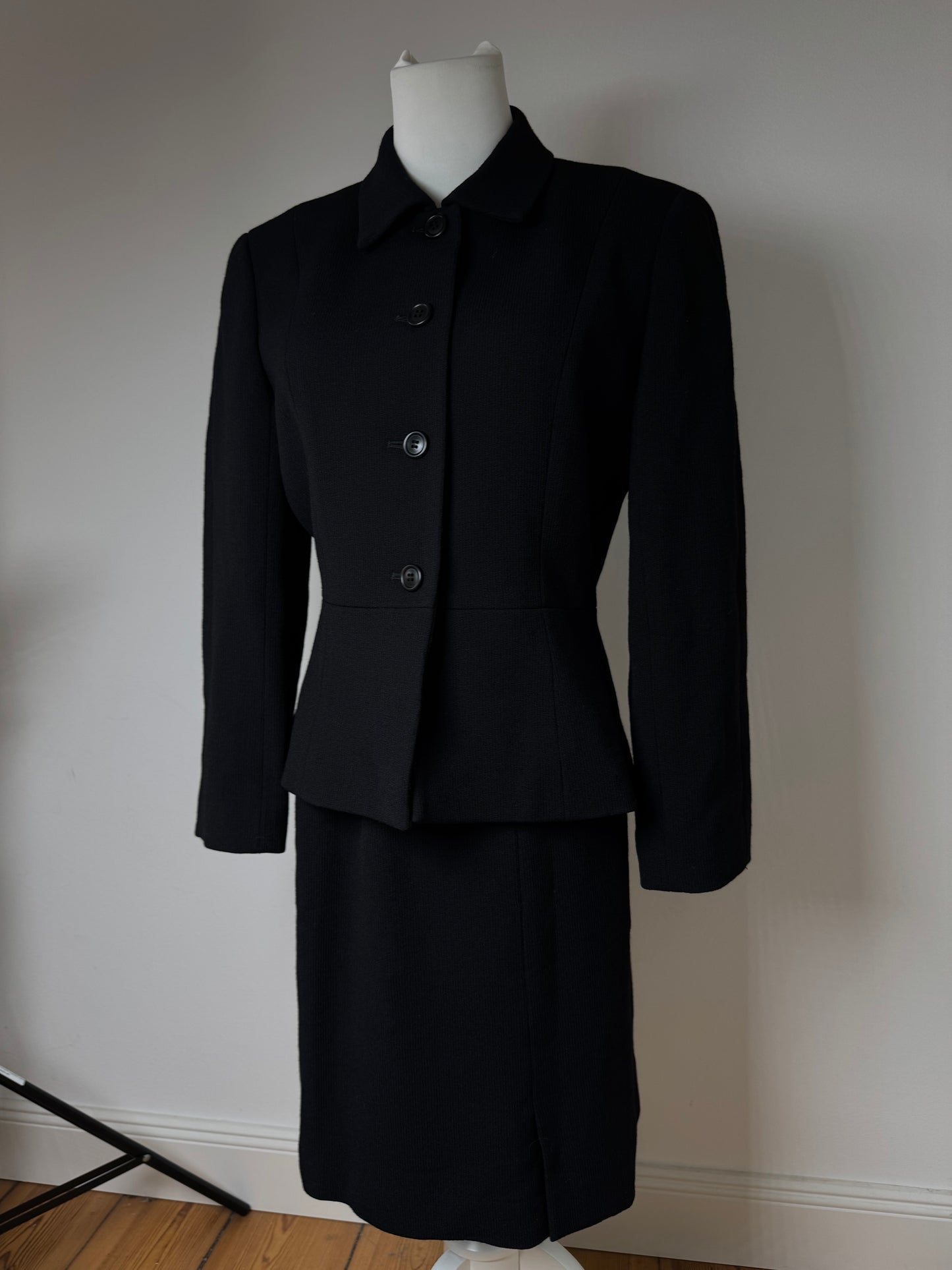 Vintage Balenciaga Paris Twin Set Black 38/M