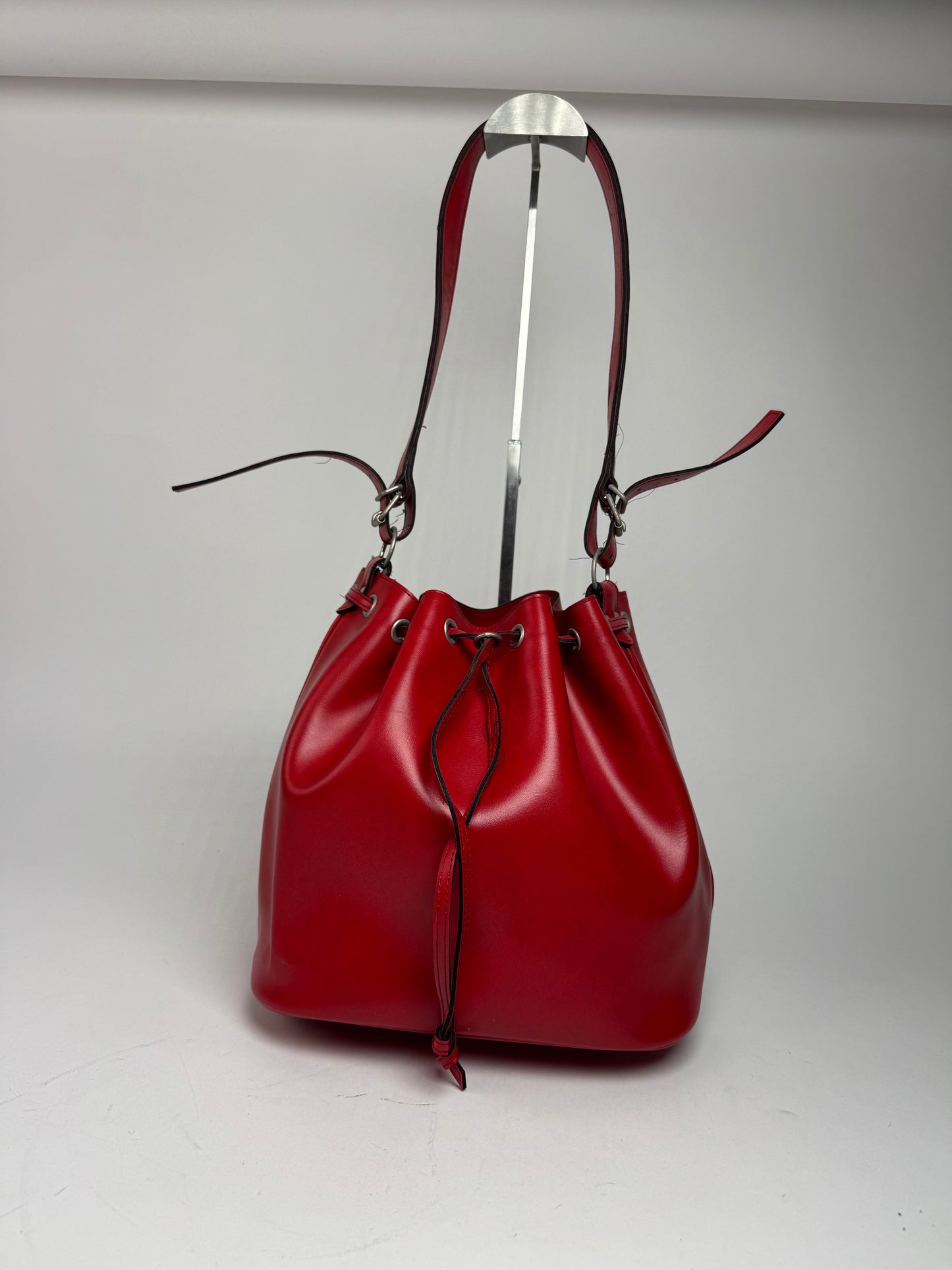 Vintage Comme Des Garçons Shoulder Bucket Bag Red
