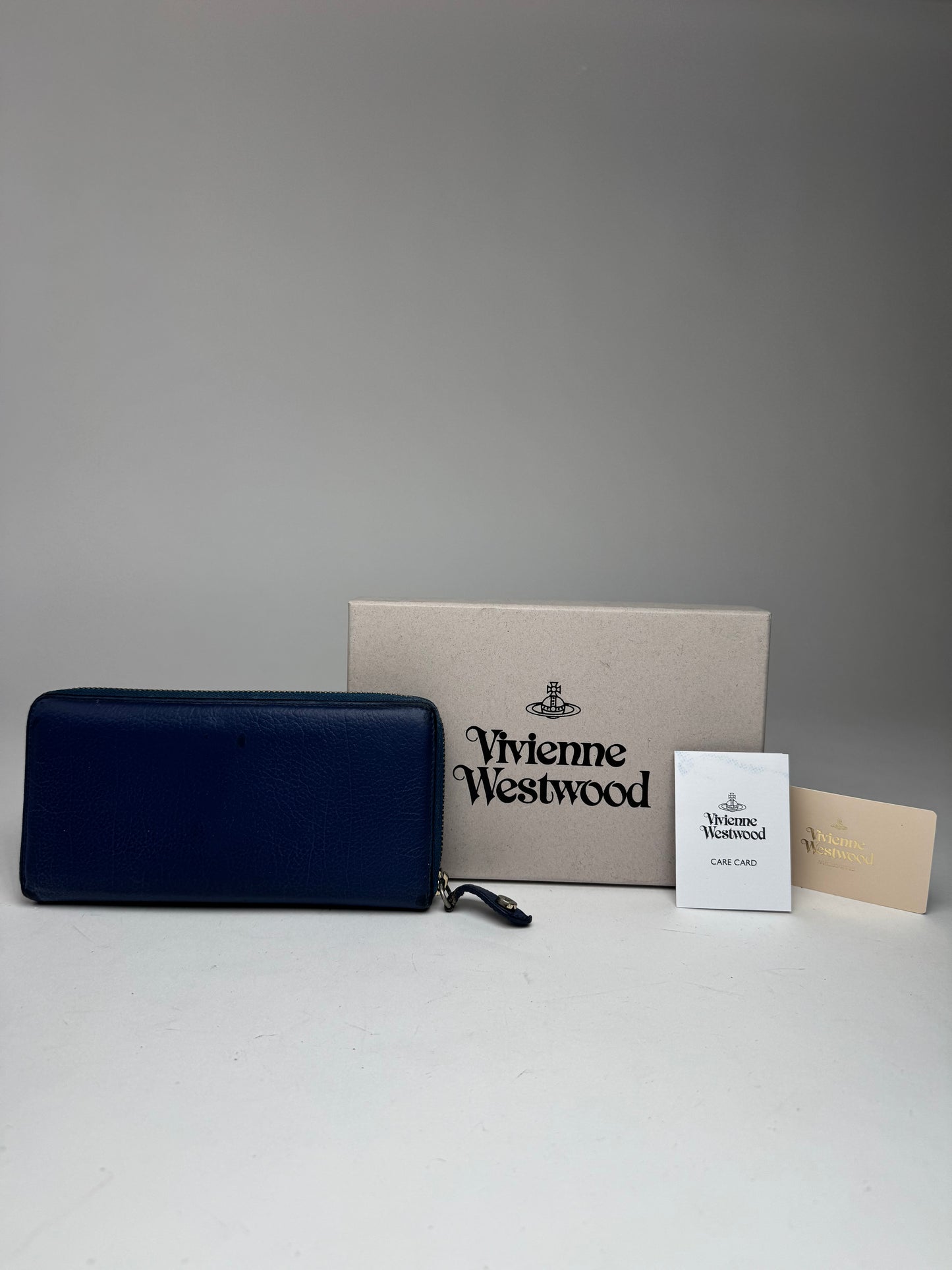 Vintage Vivienne Westwood Leather Wallet Blue