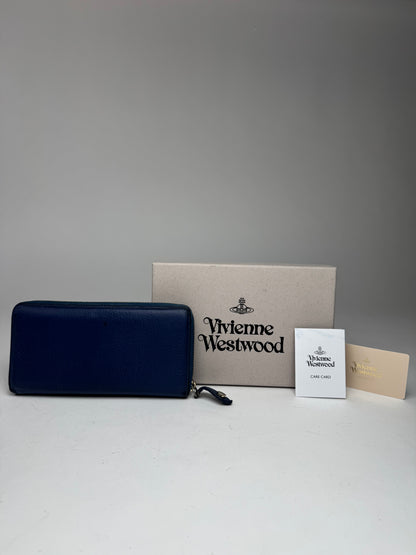 Vintage Vivienne Westwood Leather Wallet Blue