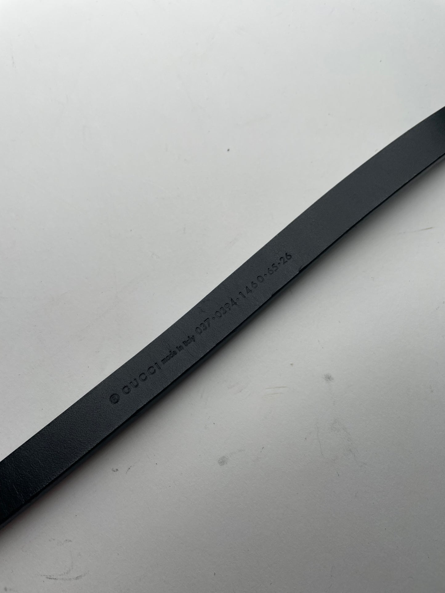 Vintage Gucci Leather Belt Black