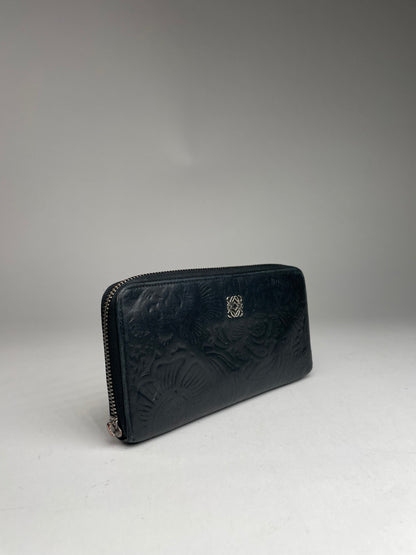 Vintage Loewe Madrid Puzzle Leather Wallet Black