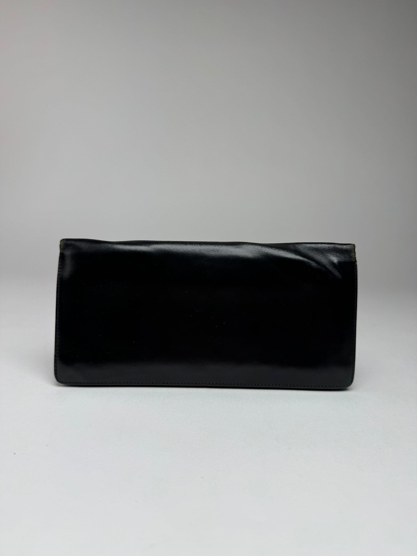 Vintage Cartier Patent Leather ID Holder Black