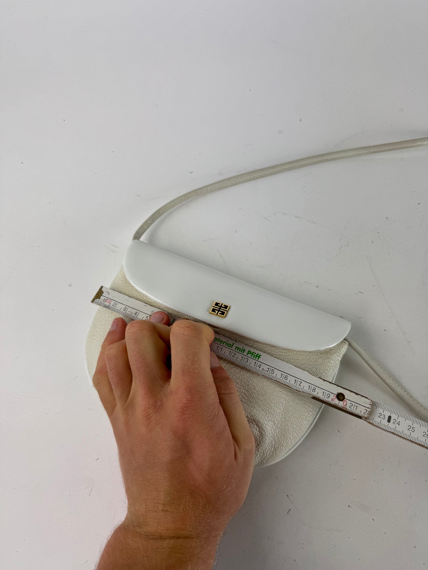 Vintage  Givenchy 4G Leather Bag White