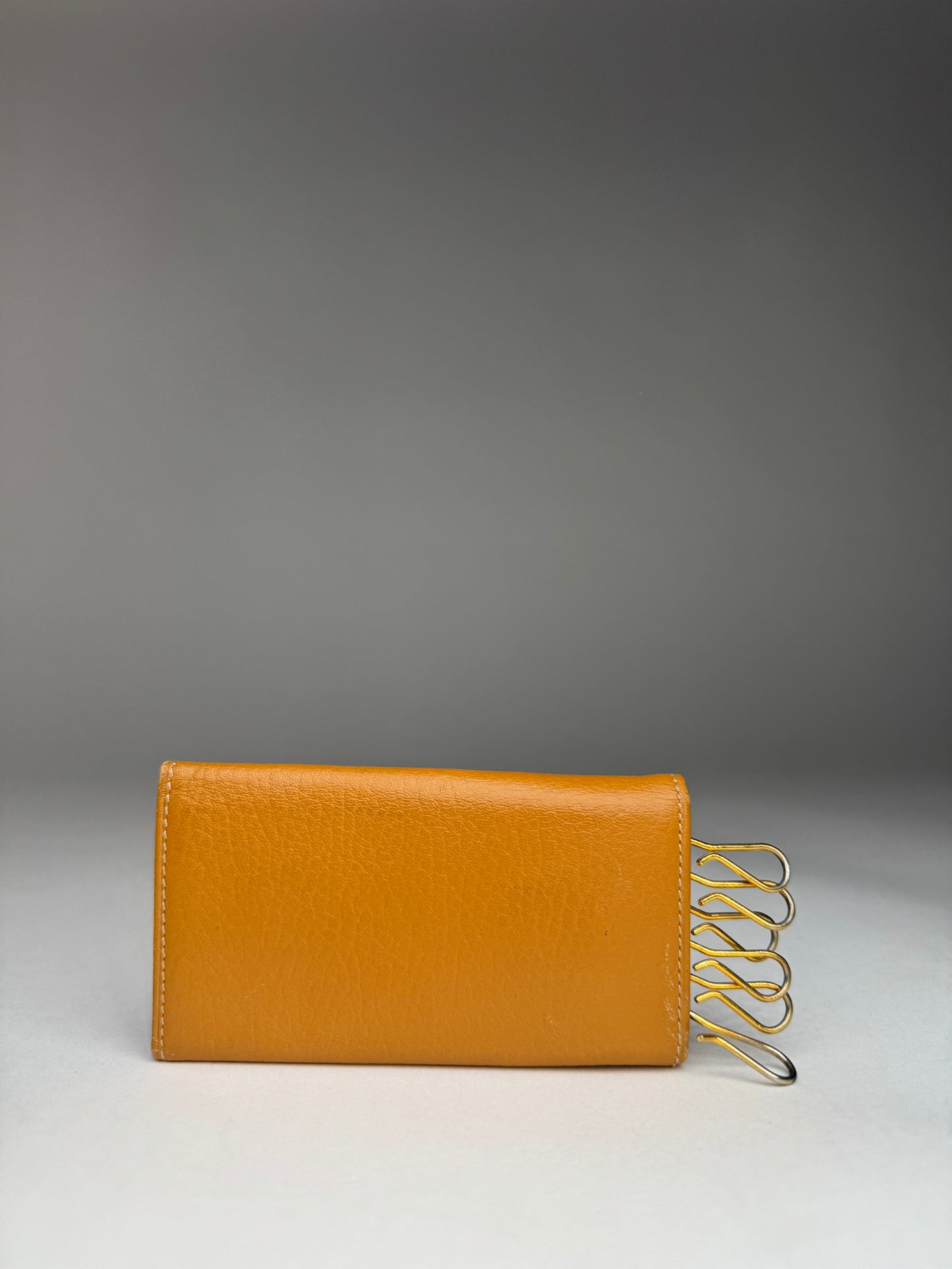 Vintage Loewe Madrid Leather Key Holder Orange