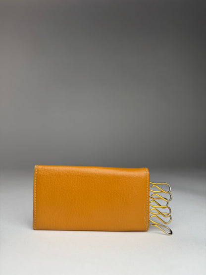 Vintage Loewe Madrid Leather Key Holder Orange