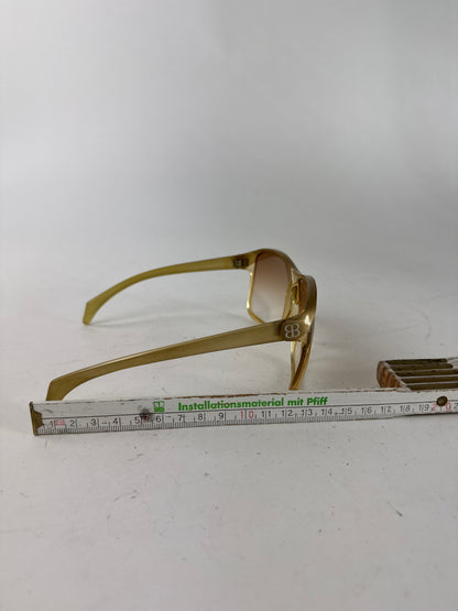 Vintage Balenciaga Oversized Sunglasses Golden