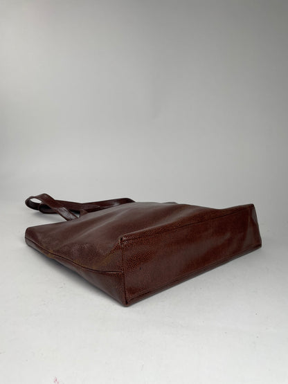 Vintage Givenchy Antigona Leather Shopper Bag Brown