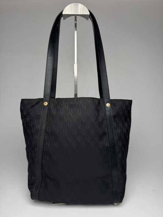 Vintage Bottega Veneta Monogramm Canvas Shopper