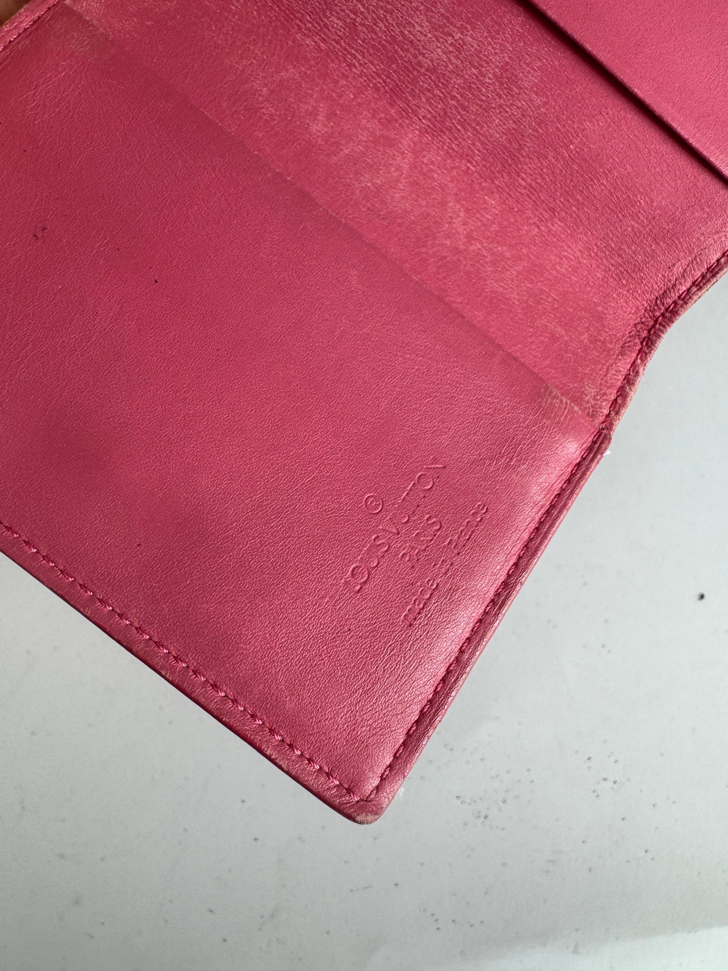 Vintage Louis Vuitton Vernis Leather Card Holder Red