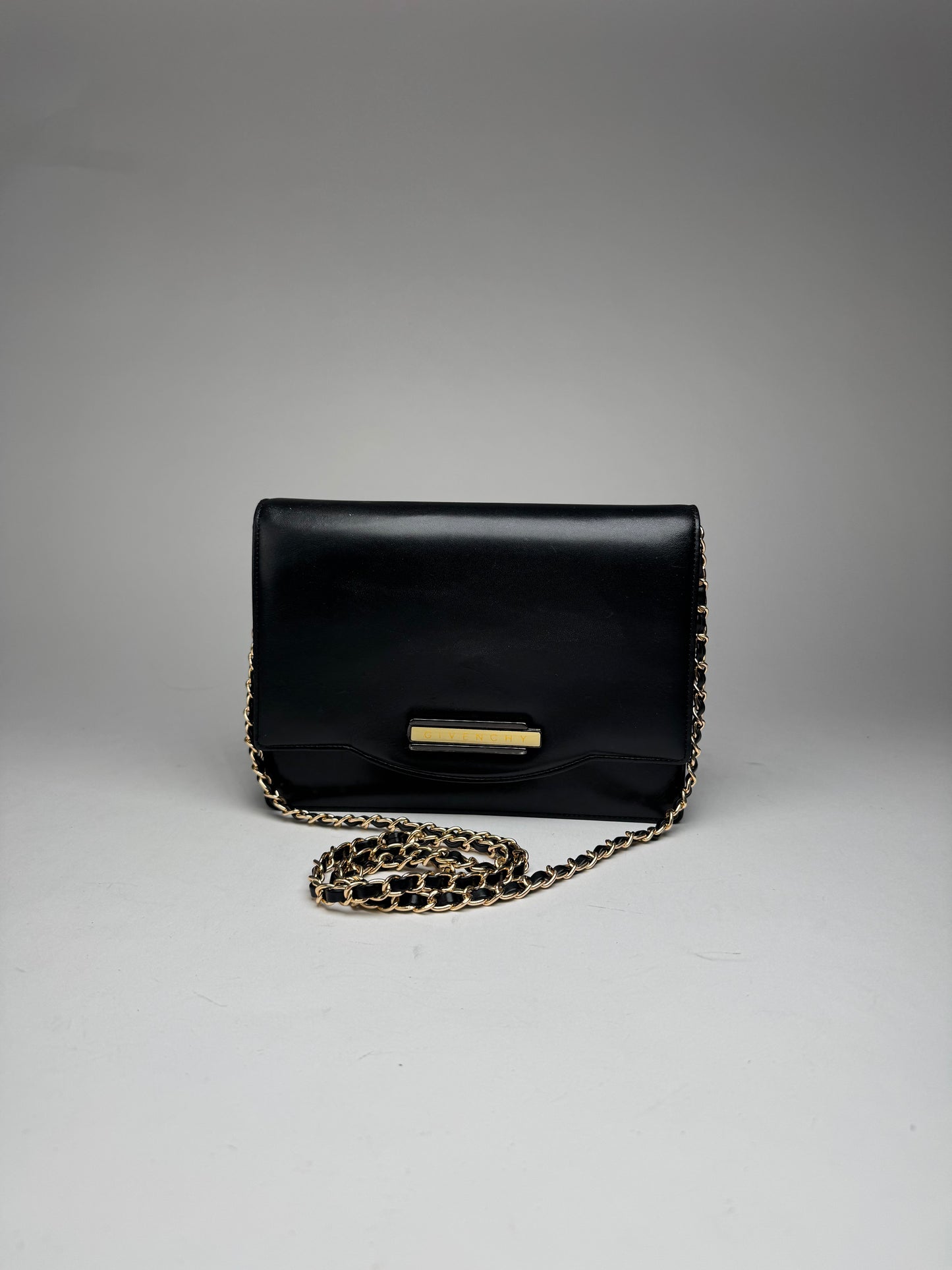 Vintage Givenchy Whip Bag Leather Black