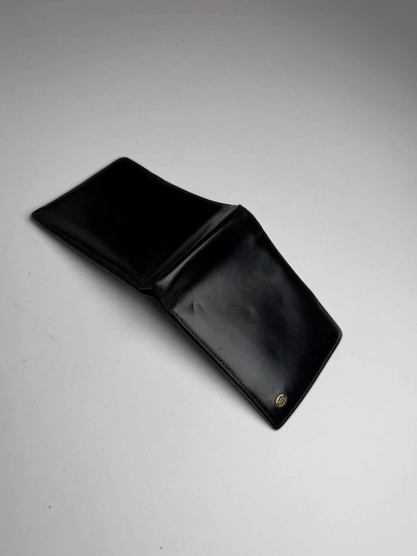 Vintage Cartier Leather Card Holder Black