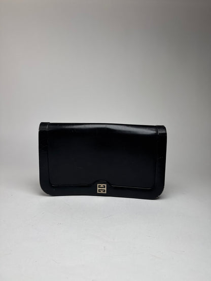 Vintage Givenchy Leather Clutch Black