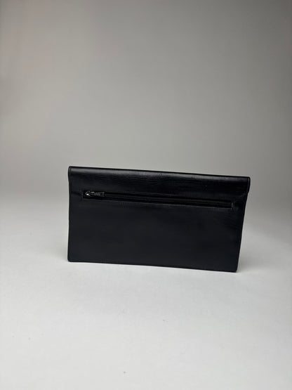 Vintage Givenchy GV3 Leather Clutch Black