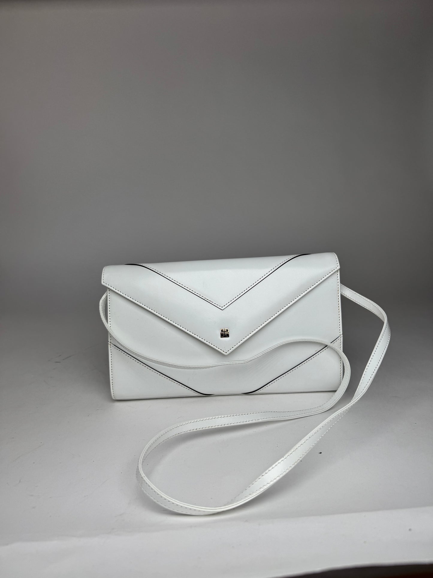 Vintage  Givenchy 4G Leather Bag White