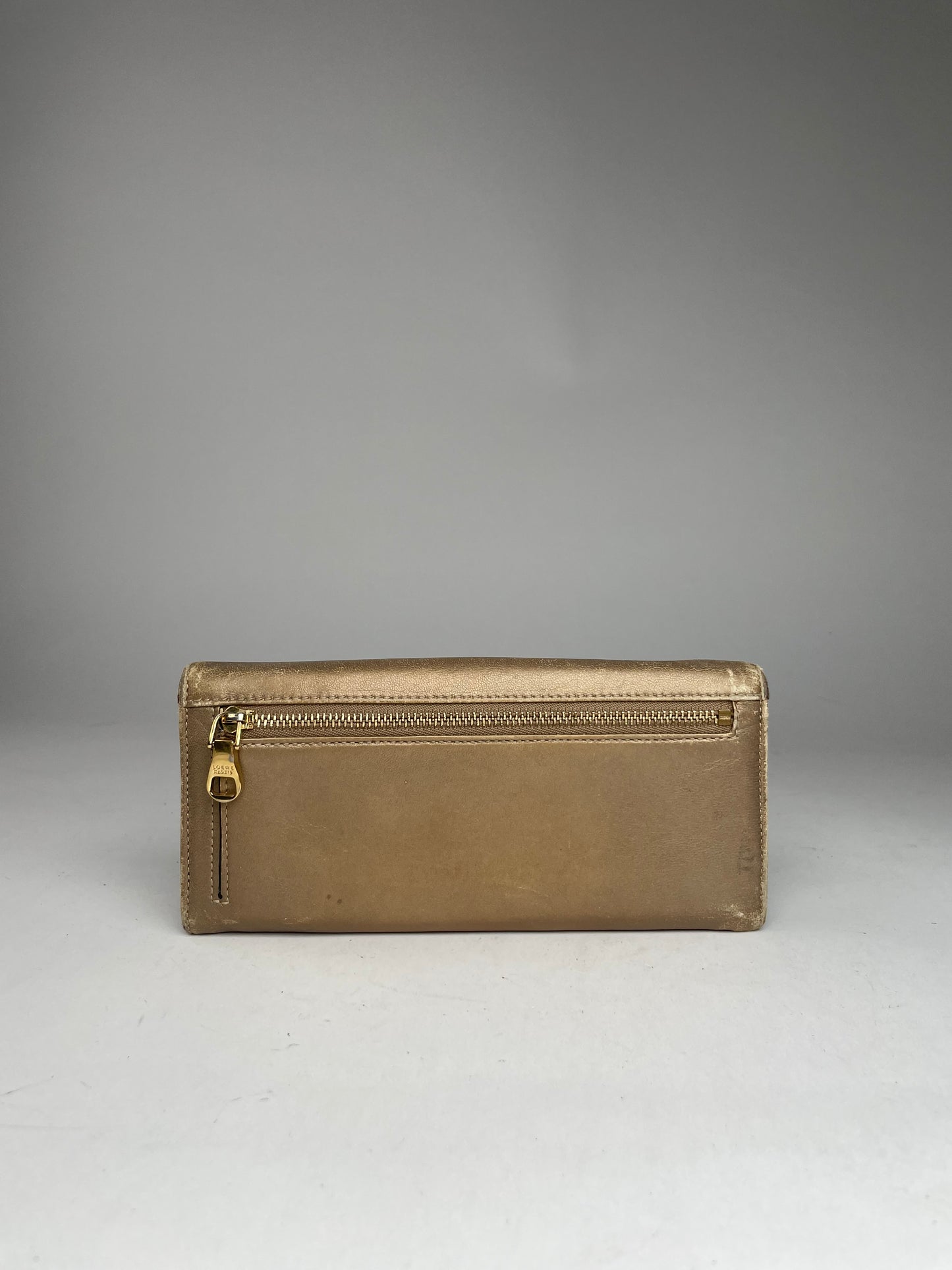 Vintage Loewe Madrid Puzzle Leather Wallet Golden