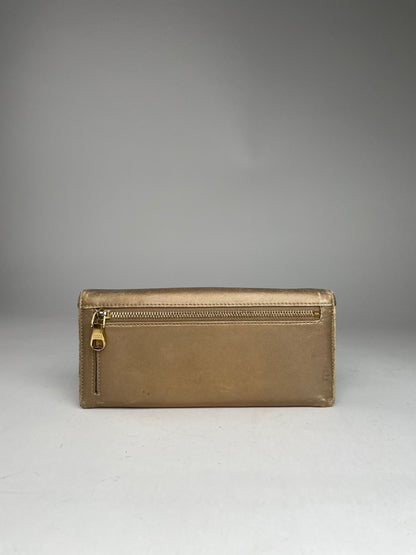 Vintage Loewe Madrid Puzzle Leather Wallet Golden