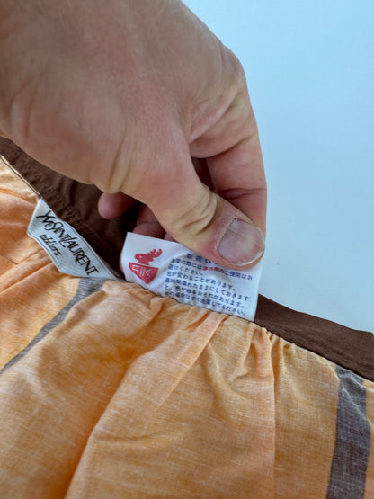 Vintage Yves Saint Laurent Skirt Black Yellow