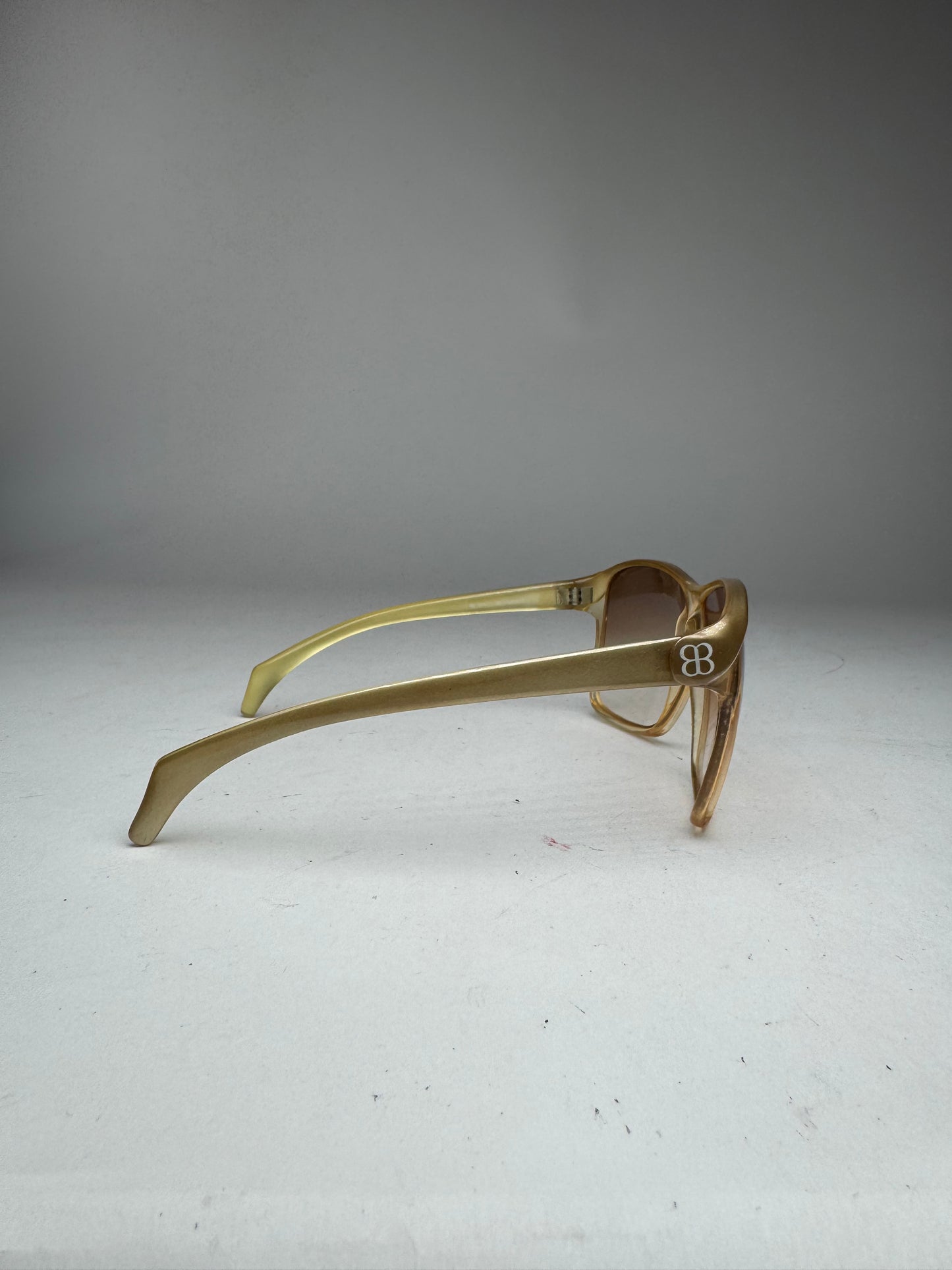 Vintage Balenciaga Oversized Sunglasses Golden