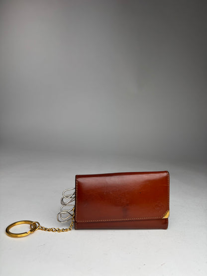 Vintage Loewe Madrid Leather Key Holder Brown