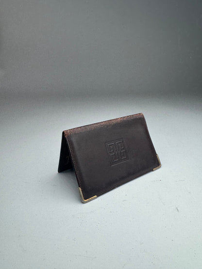 Vintage Givenchy Leather Card Holder Brown
