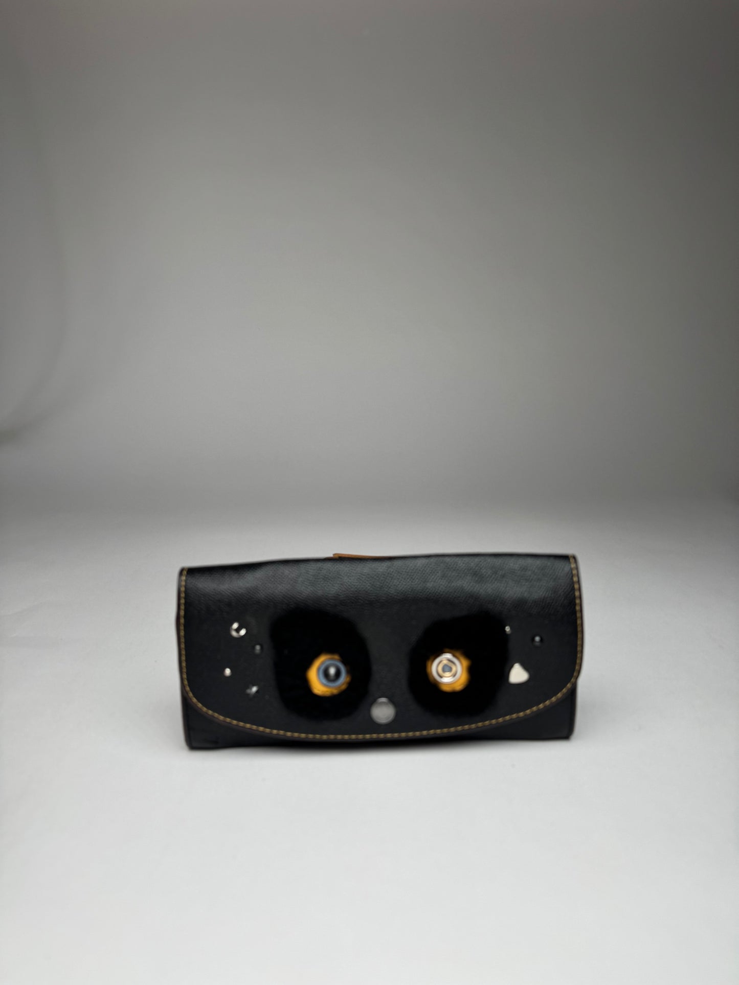 Vintage Coach Leather Wallet Black