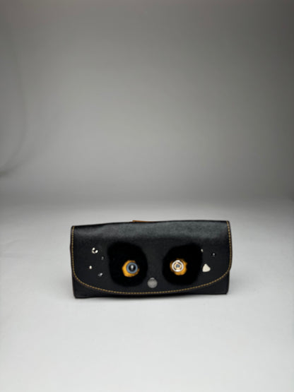 Vintage Coach Leather Wallet Black