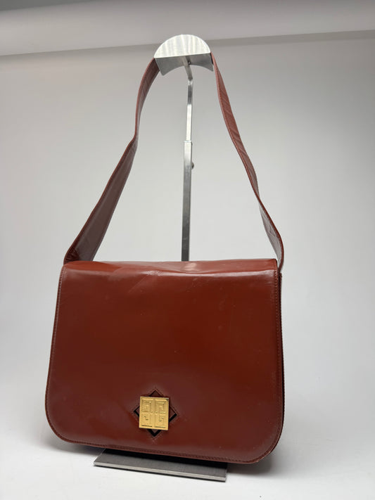 Vintage Givenchy 4G Leather Bag Brown