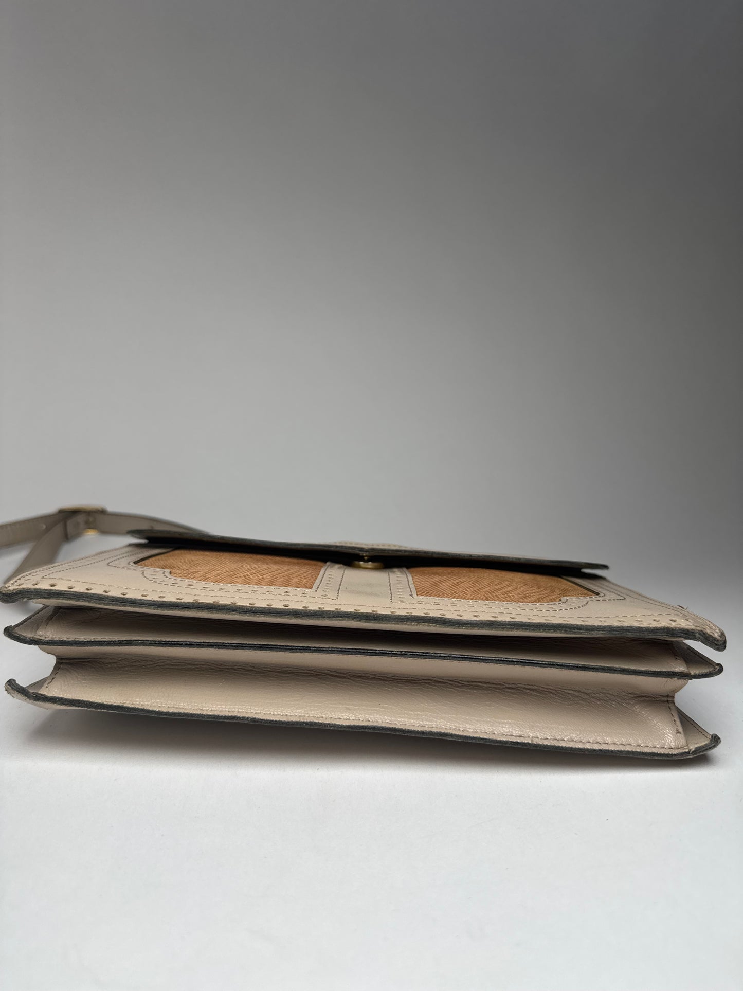 Vintage Yves Saint Laurent 2 Way Leather Bag Y Satchel