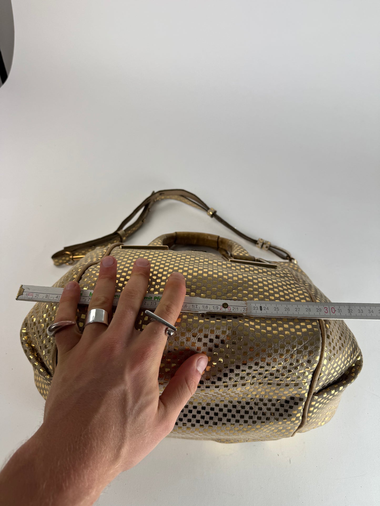 Vintage Chloe 2-Way Leather Bag golden