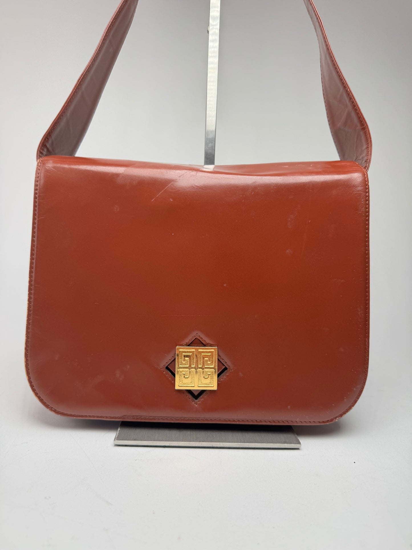 Vintage Givenchy 4G Leather Bag Brown