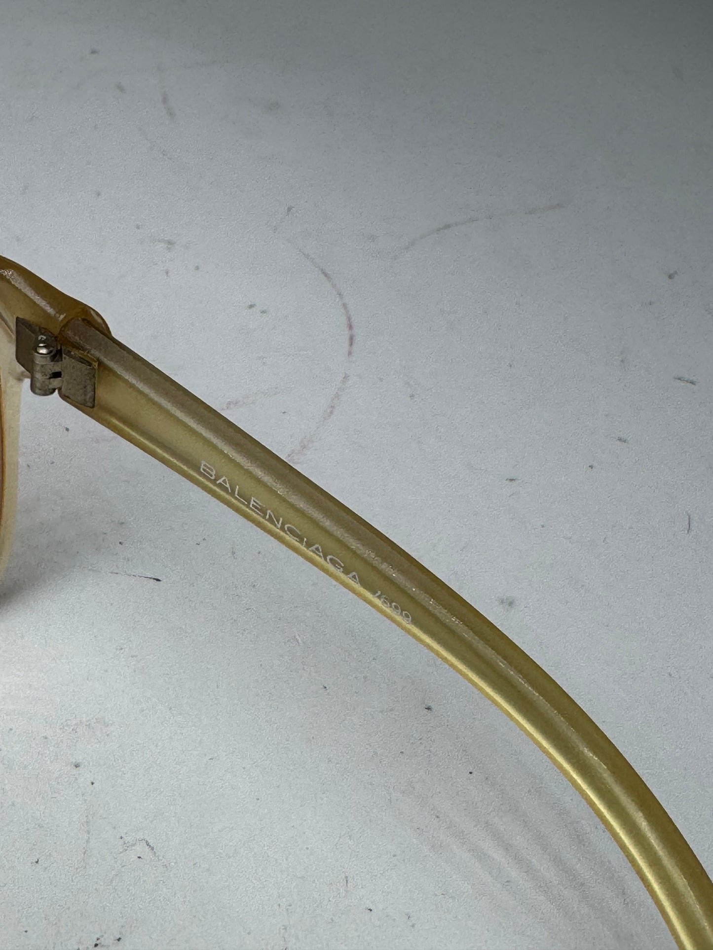 Vintage Balenciaga Oversized Sunglasses Golden