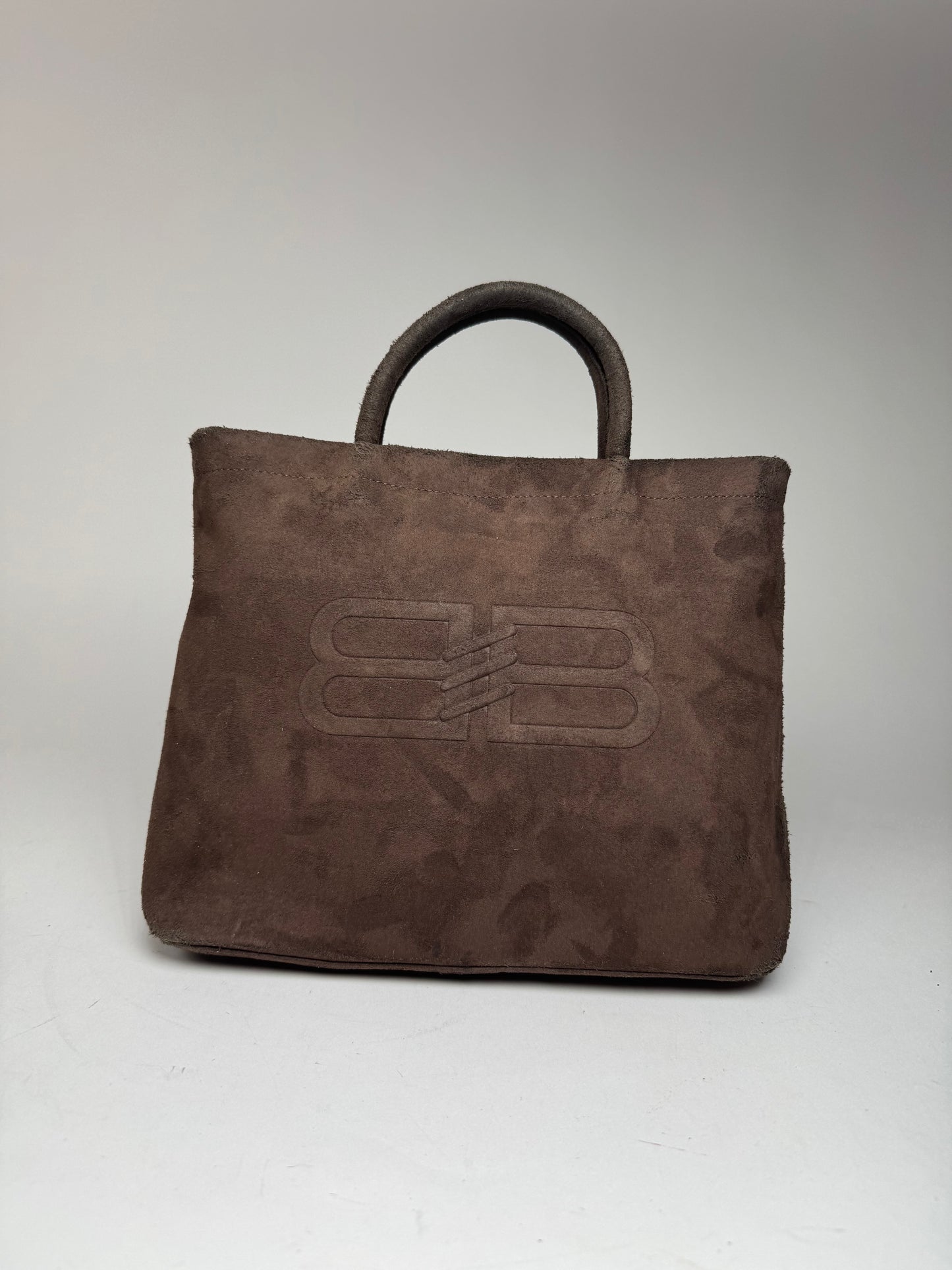 Vintage Balenciaga Suede Bag Brown