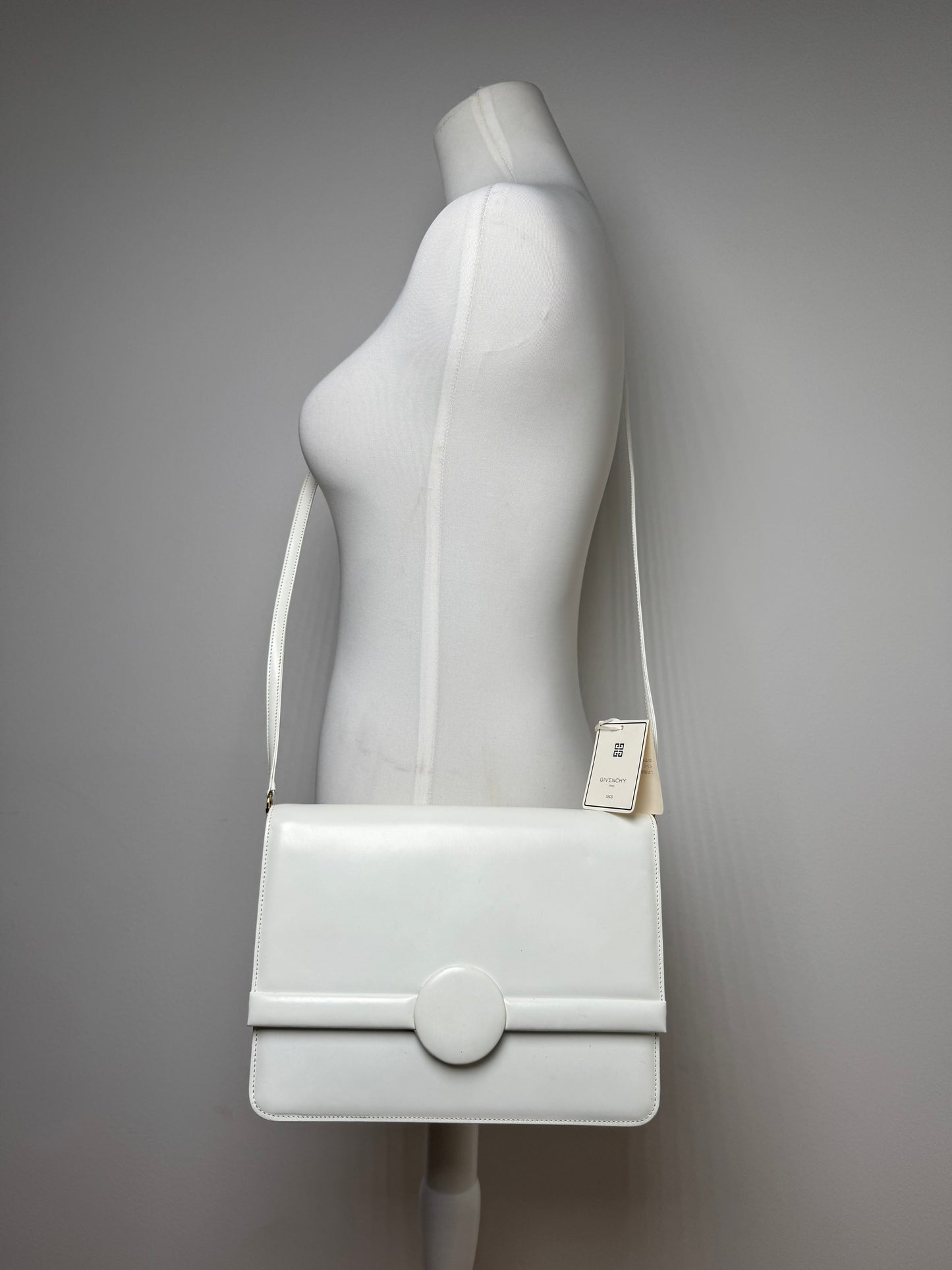 Vintage Givenchy 4G Bag Leather White