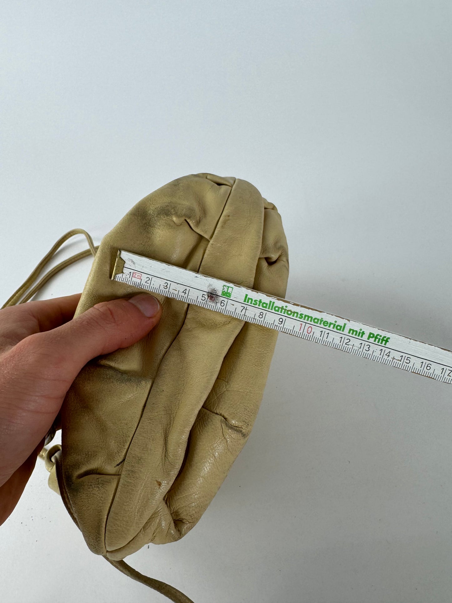 Vintage Loewe Madrid Amazona Leather Bag Beige