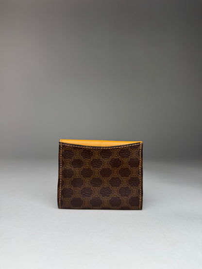 Vintage Celine Paris Monogram Leather Card Holder