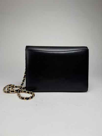 Vintage Givenchy Whip Bag Leather Black
