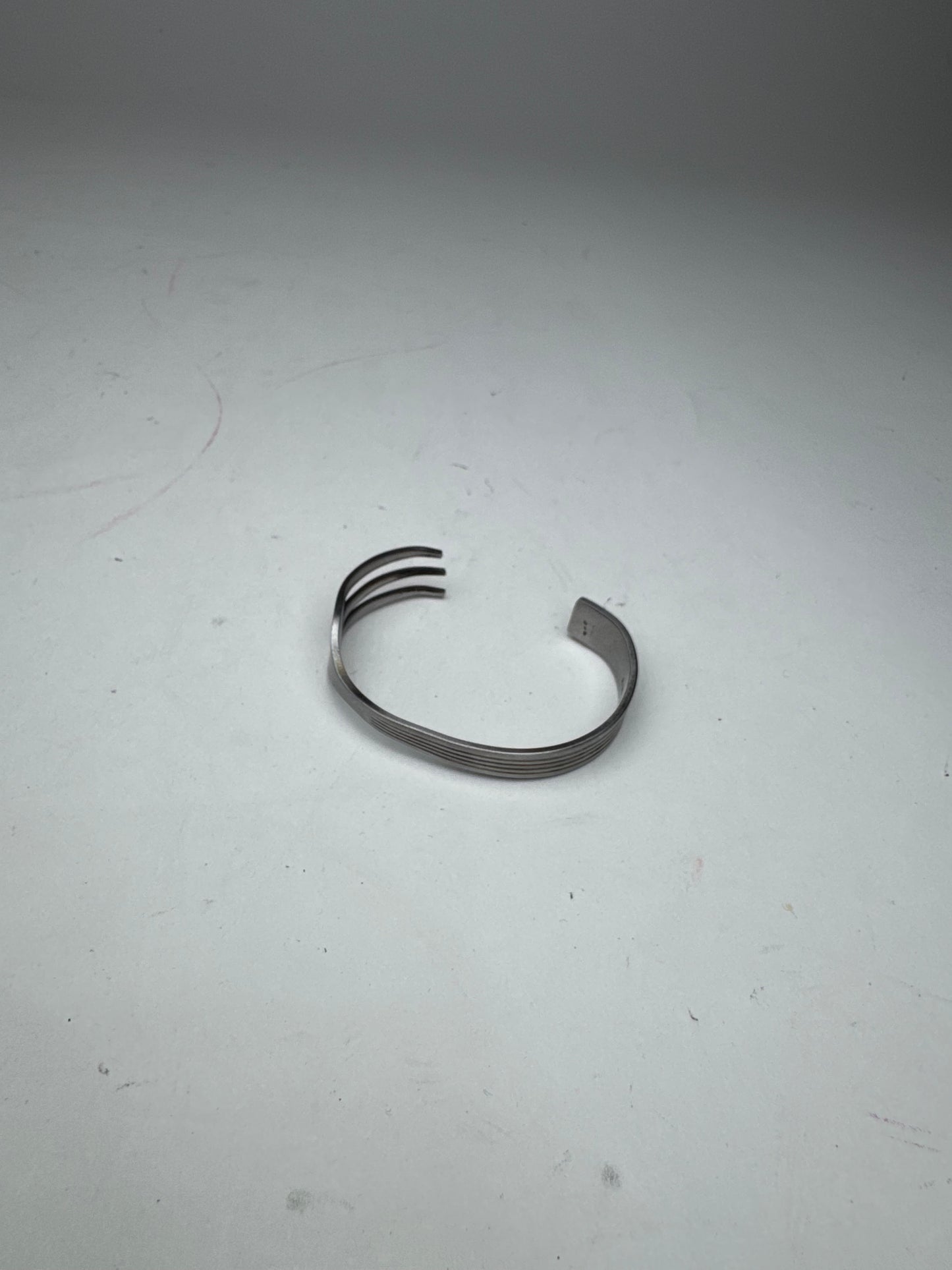 Vintage  Givenchy Steel Fork bracelet silver