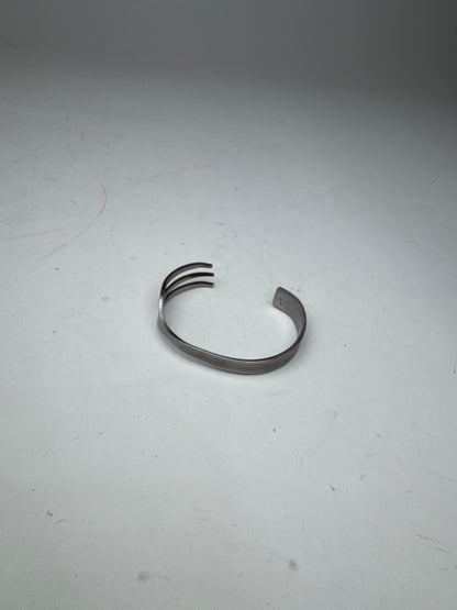 Vintage  Givenchy Steel Fork bracelet silver