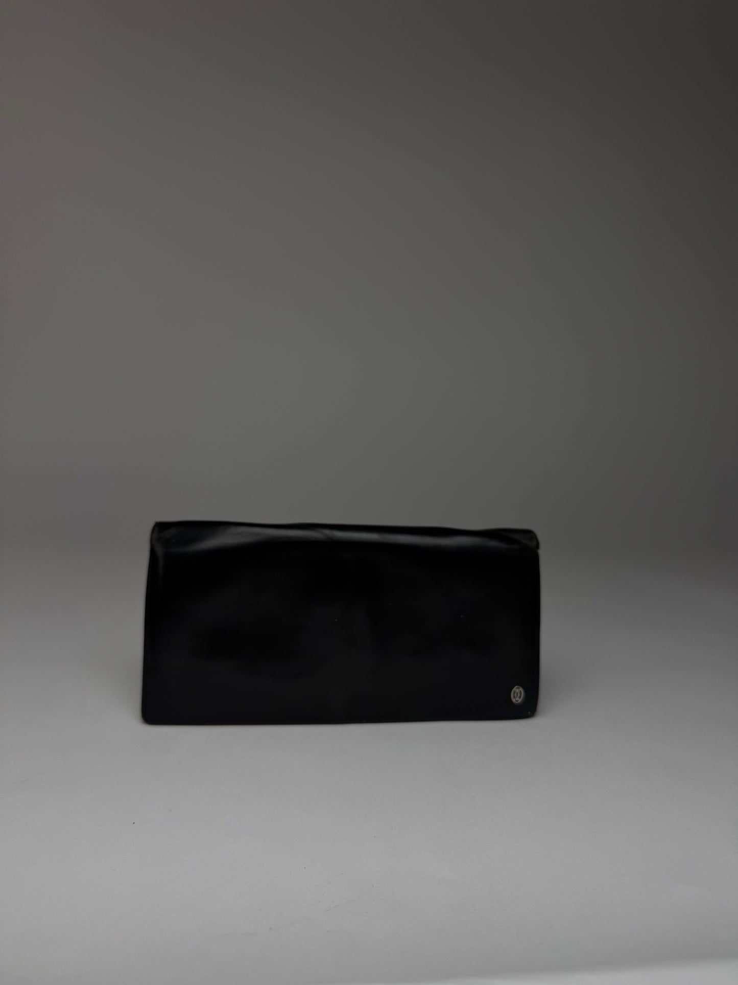 Vintage Cartier Patent Leather ID Holder Black