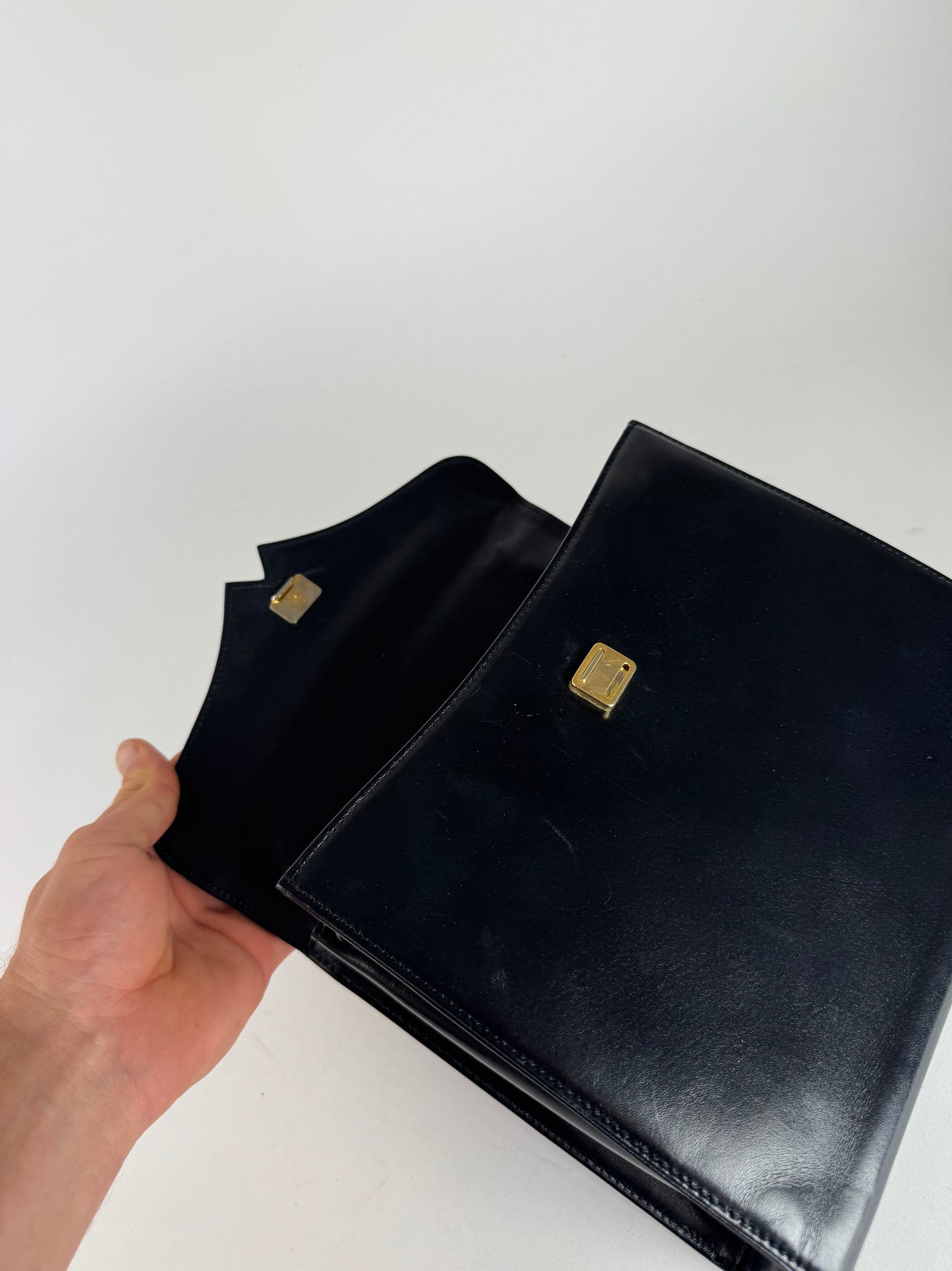 Vintage  Givenchy 4G Leather Bag black