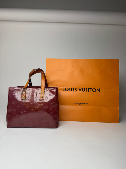 Vintage Louis Vuitton Vernis Leather Shopper Bag Purple