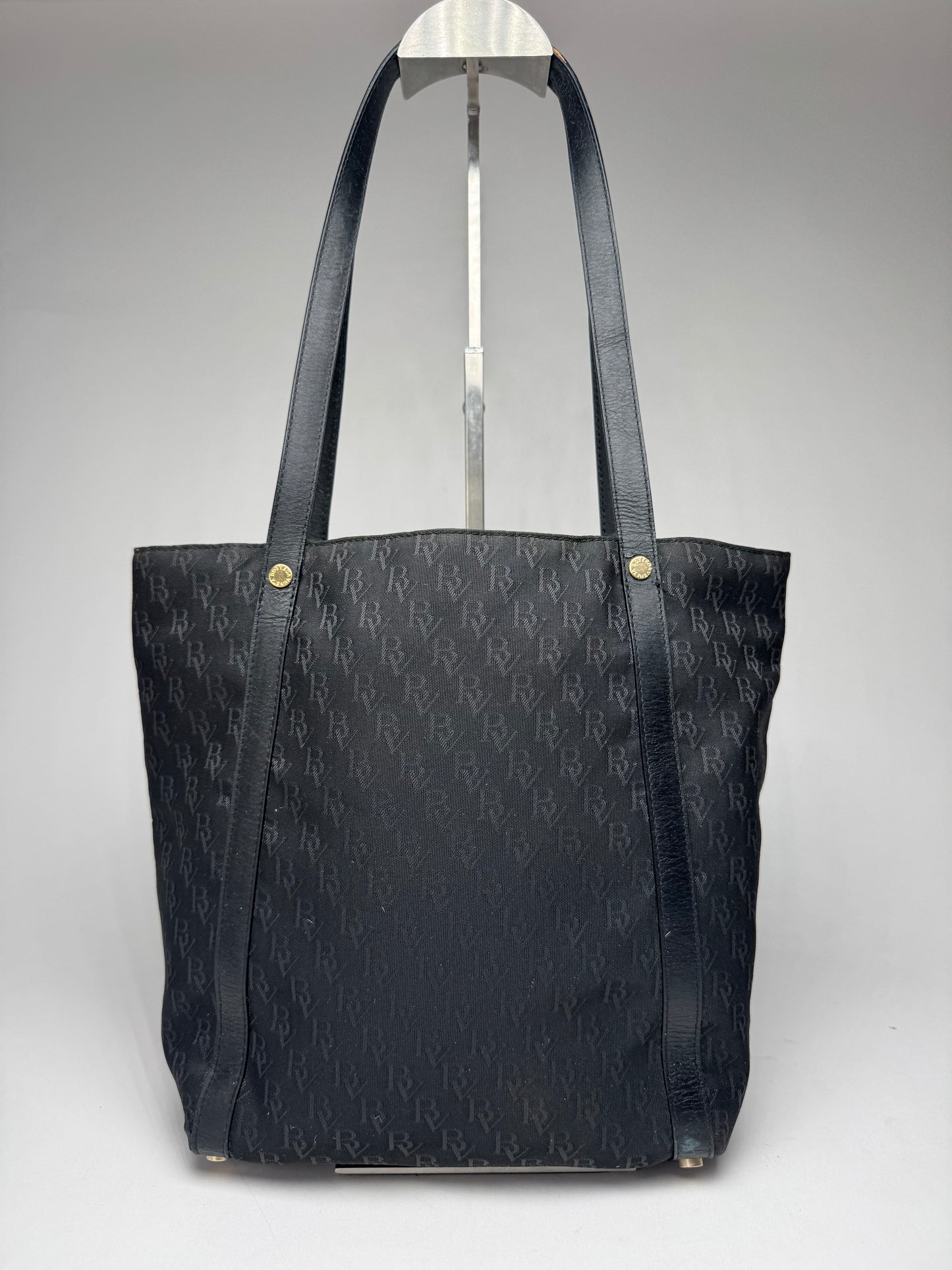 Vintage Bottega Veneta Monogramm Canvas Shopper