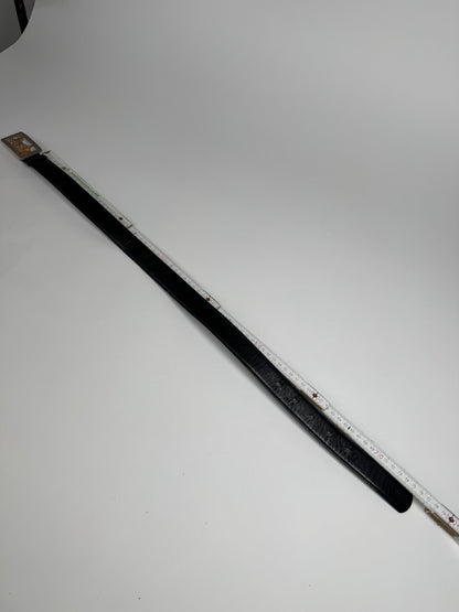 Vintage Celine Paris Leather Belt Black