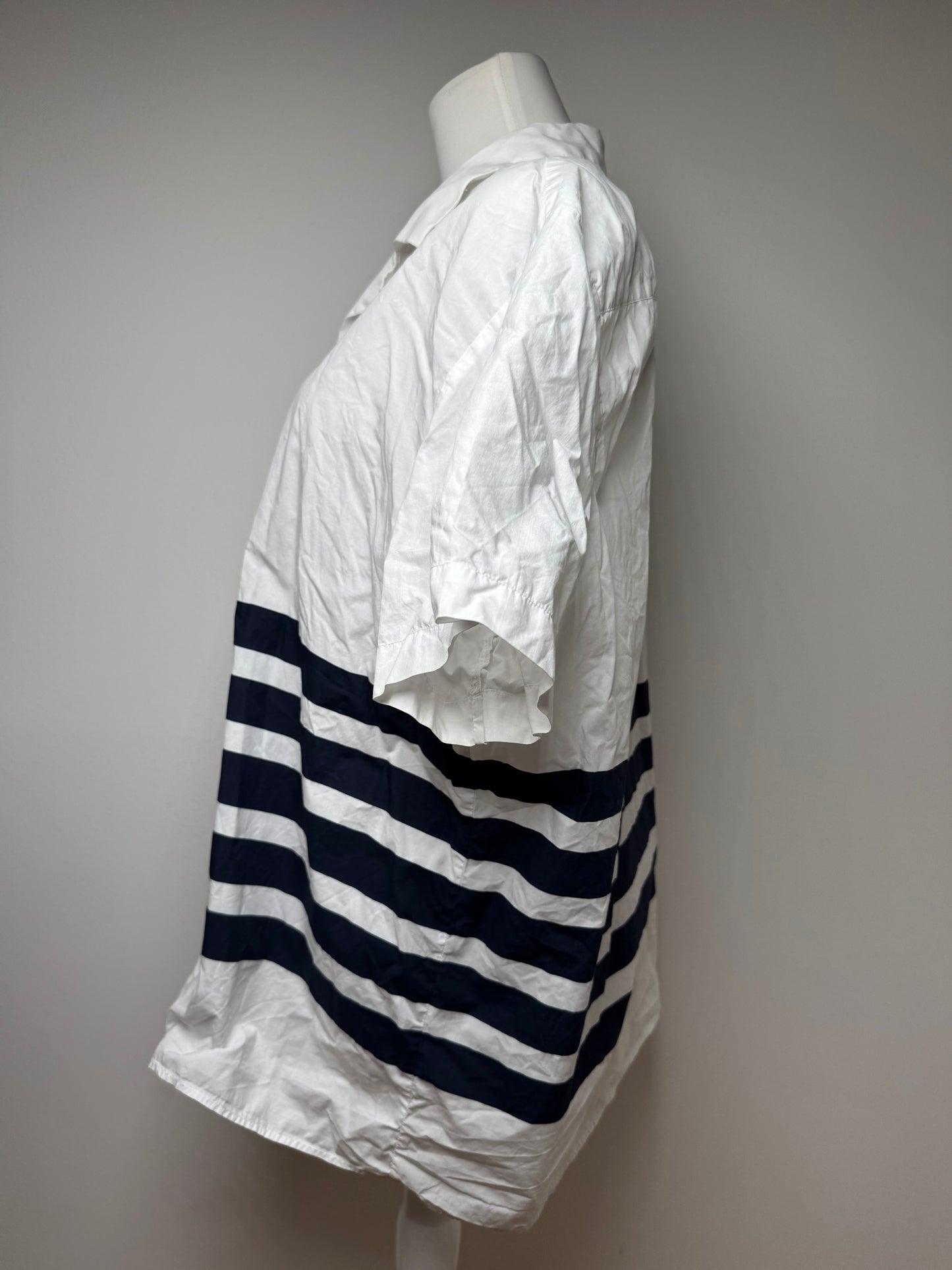 Acne Studios Summer Shirt White Navy Striped 52/L