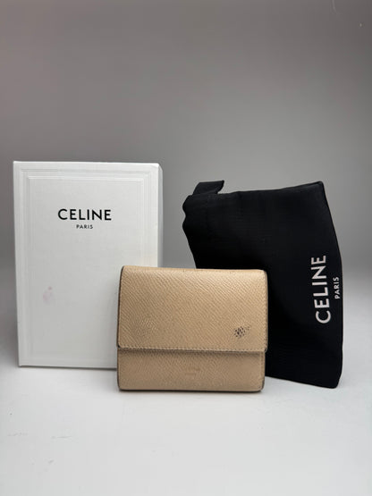 Vintage Celine Paris Leather Walket beige