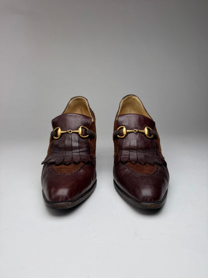 Vintage Gucci Horsebit Leather Pumps 38