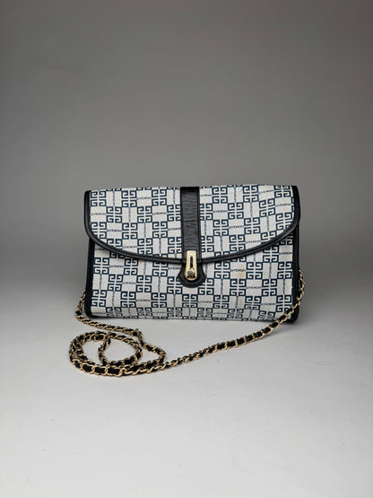 Vintage Givenchy Paris 4G Monogramm Leather Bag